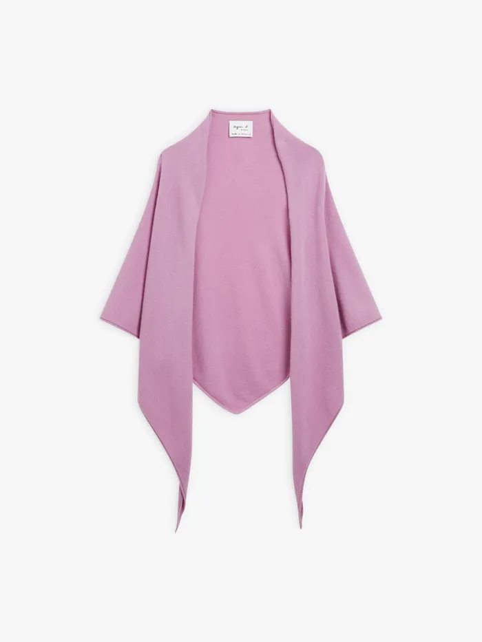 Women Agns B Scarves Light Purple Cashmere Wrap Scarf