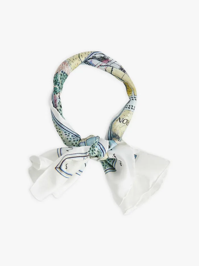 Women Agns B Scarves Plan Versailles Silk Scarf