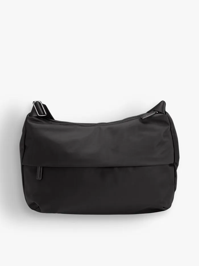 Women Agns B Shoulder Bags Black Zippered Shoulder Bag