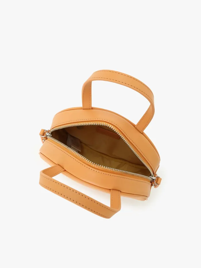 Women Agns B Shoulder Bags Yellow Round Leather Bag