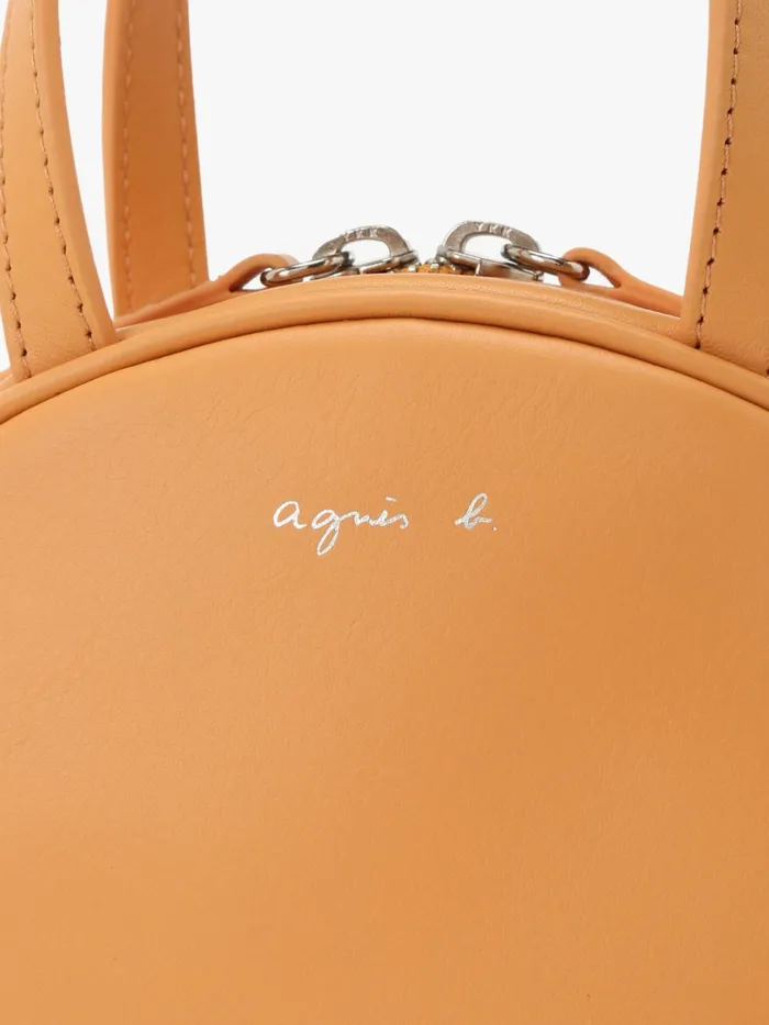 Women Agns B Shoulder Bags Yellow Round Leather Bag