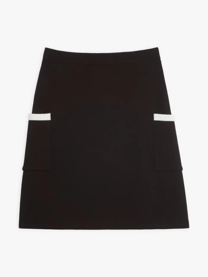 Women Agns B Skirts and Shorts Black And White Oppo Skirt