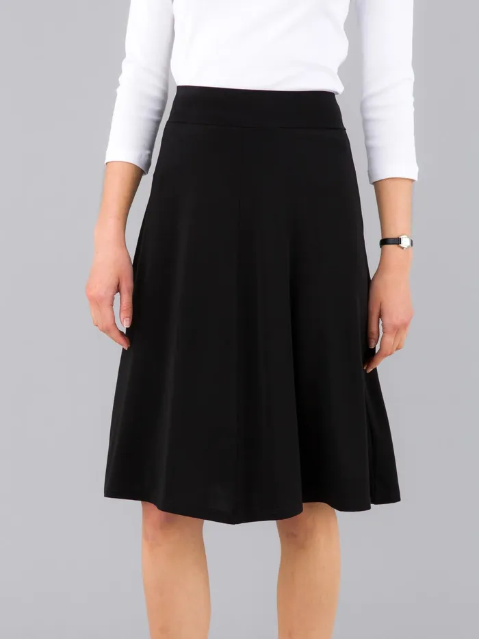 Women Agns B Skirts and Shorts Black Crpe Jersey Brazil Skirt
