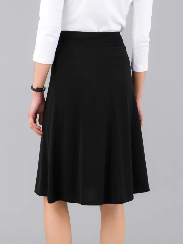 Women Agns B Skirts and Shorts Black Crpe Jersey Brazil Skirt
