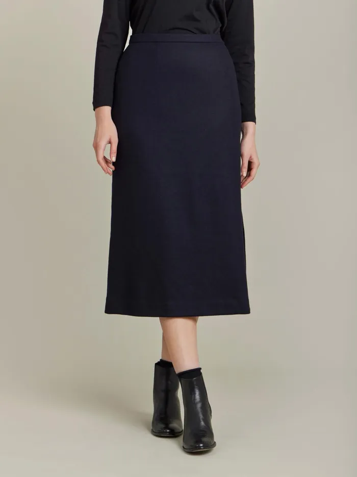 Women Agns B Skirts and Shorts Blue Wool Flannel Amande Skirt