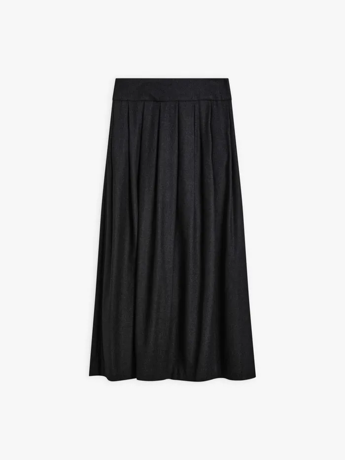 Women Agns B Skirts and Shorts Grey Wool Tweed Grand Hotel Skirt