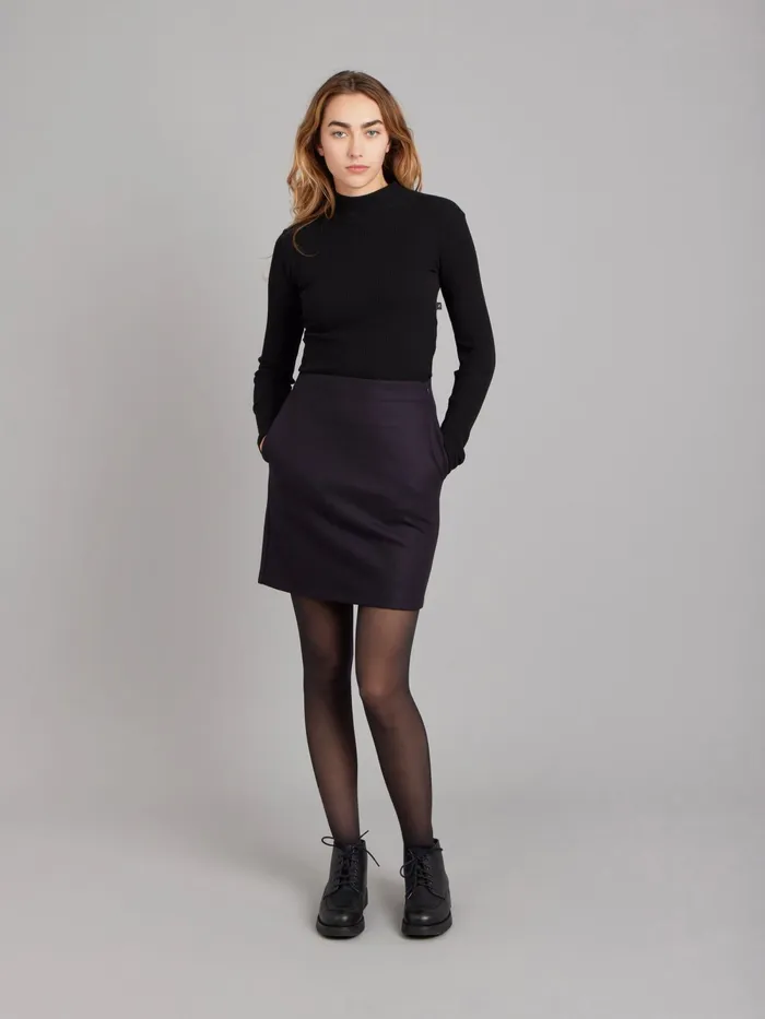Women Agns B Skirts and Shorts Midnight Blue Short Senso Skirt