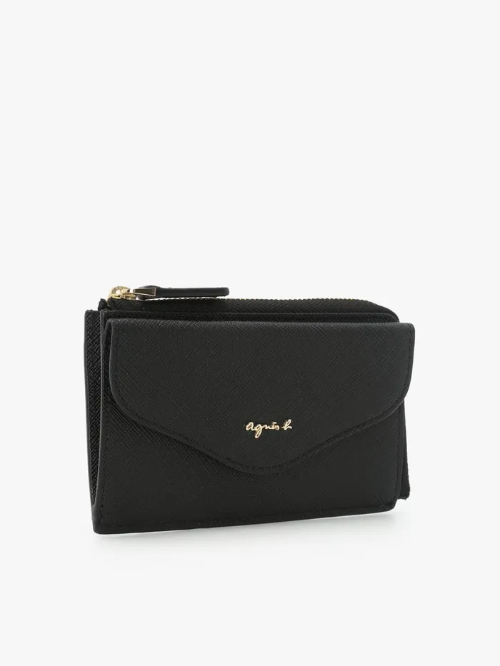 Women Agns B Small Leather Goods Black Leather Cardholder