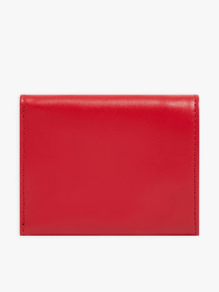 Women Agns B Small Leather Goods Red Leather Wallet