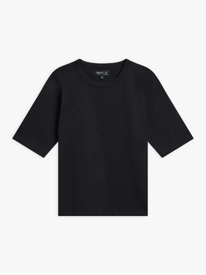 Women Agns B Tshirts and Tank Tops Black Cotton Brando Tshirt