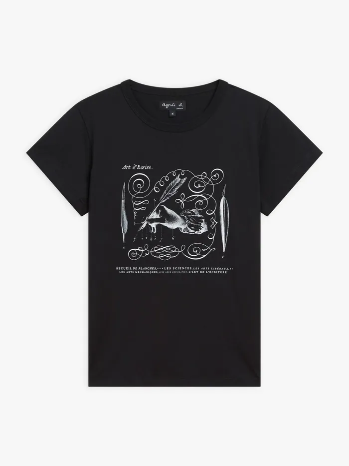 Women Agns B Tshirts and Tank Tops Black Cotton Encyclopdie Screenprint Brando Tshirt Women Agns B Tshirts and Tank Tops Black Cotton Encyclopdie Screenprint Brando Tshirt