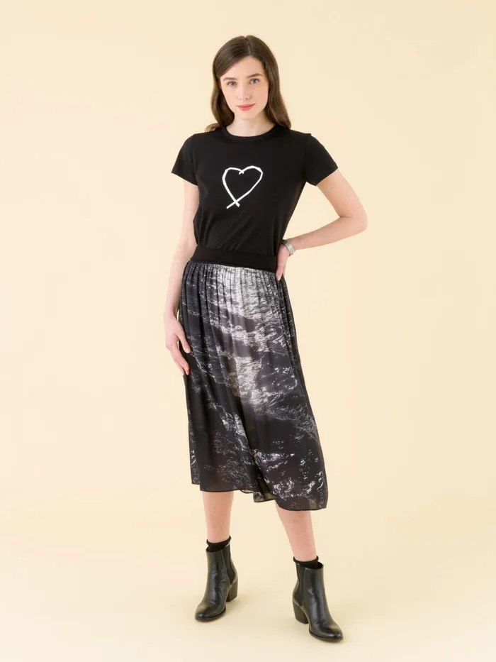 Women Agns B Tshirts and Tank Tops Black Sarajevo Heart Brando Tshirt