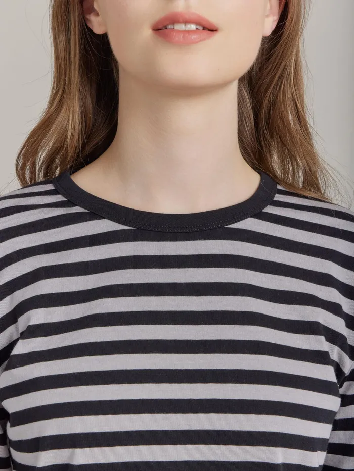 Women Agns B Tshirts and Tank Tops Black Striped Cool Tshirt