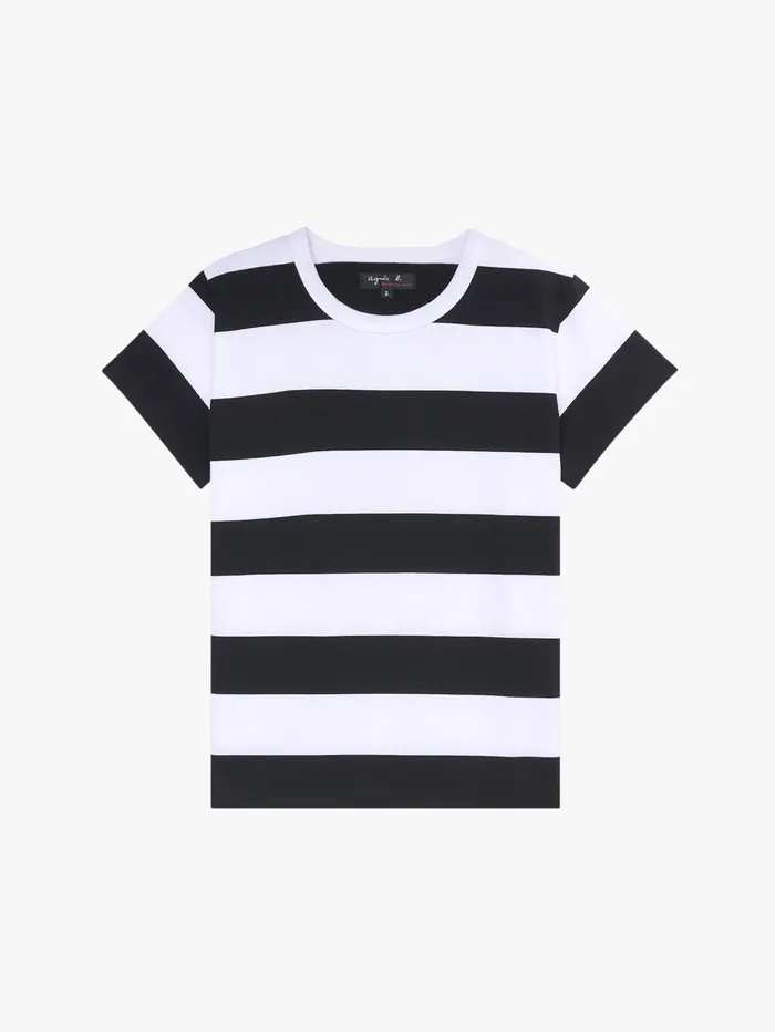 Women Agns B Tshirts and Tank Tops Brando Tshirt With Wide Stripes