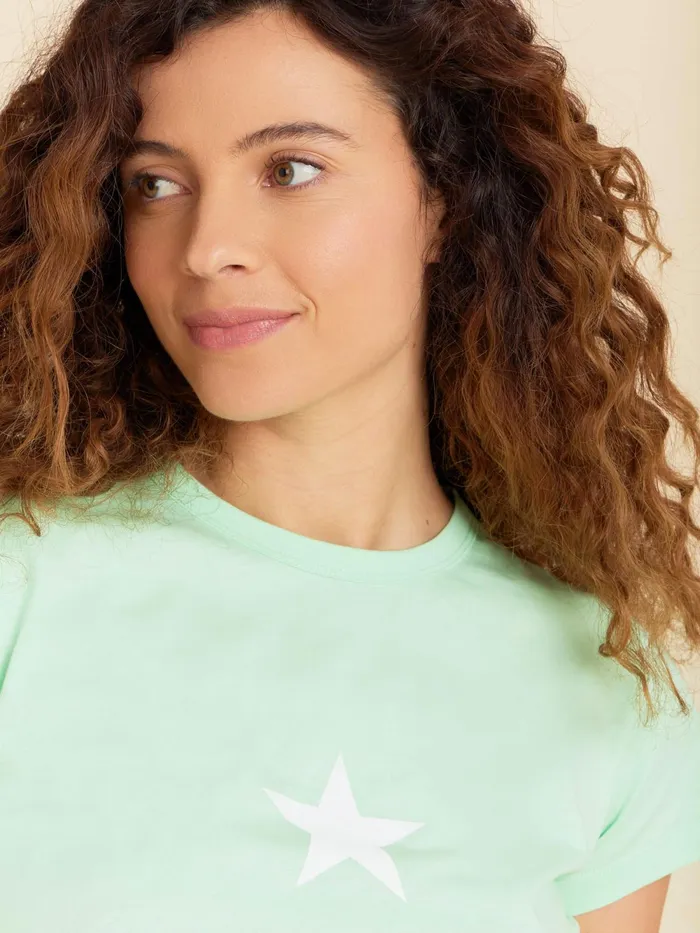 Women Agns B Tshirts and Tank Tops Green Star Brando Tshirt