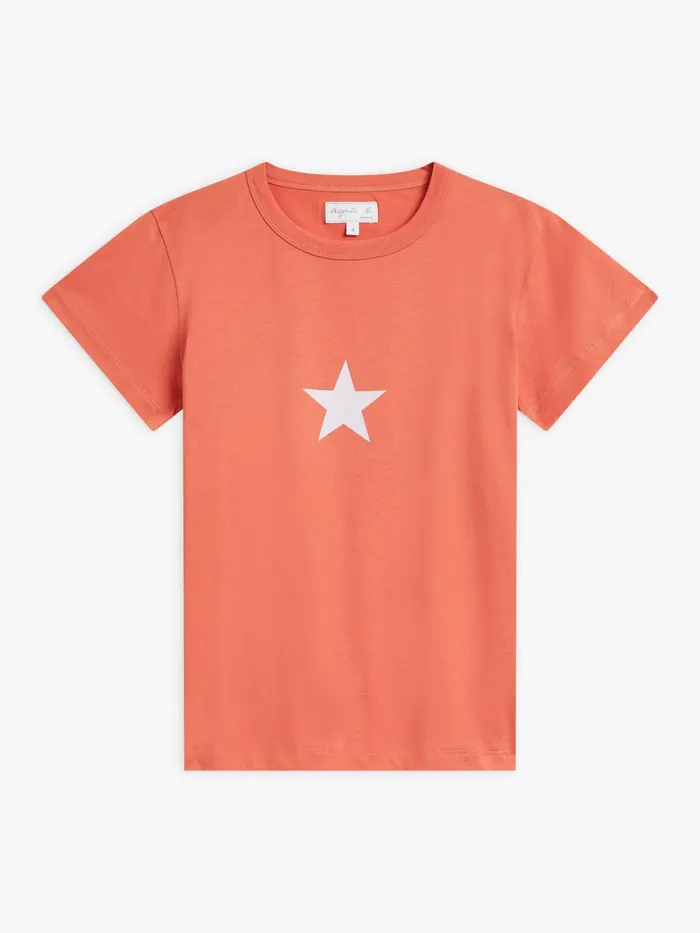 Women Agns B Tshirts and Tank Tops Orange Star Brando Tshirt