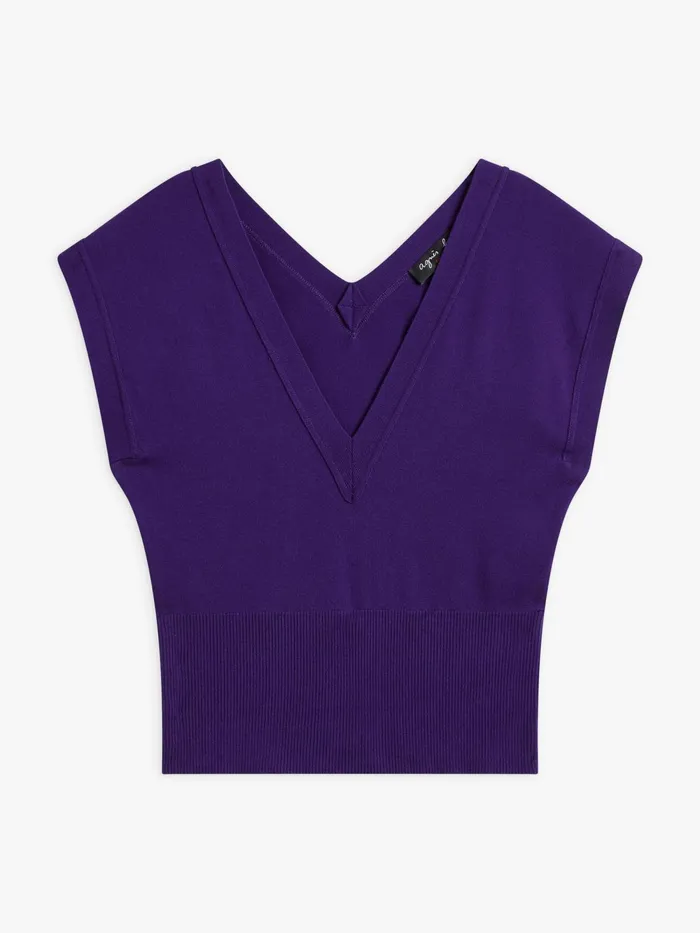 Women Agns B Tshirts and Tank Tops Purple Cotton Jersey Osta Tshirt