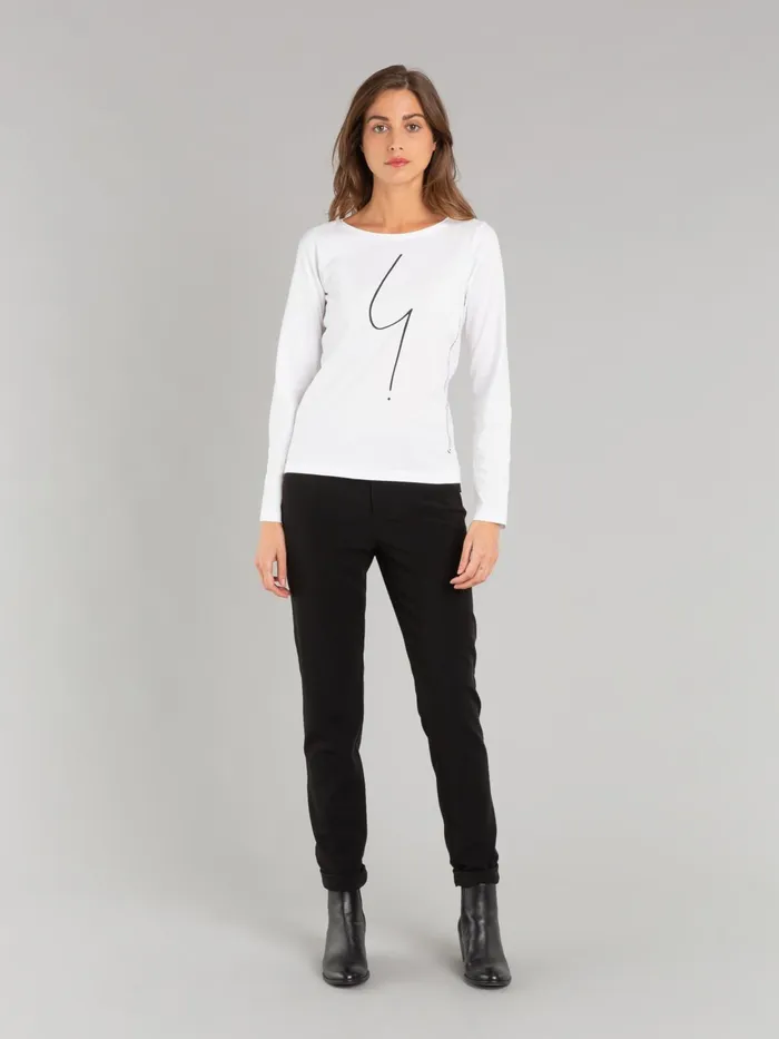Women Agns B Tshirts and Tank Tops White Long Sleeves Australie 034irony034 Tshirt