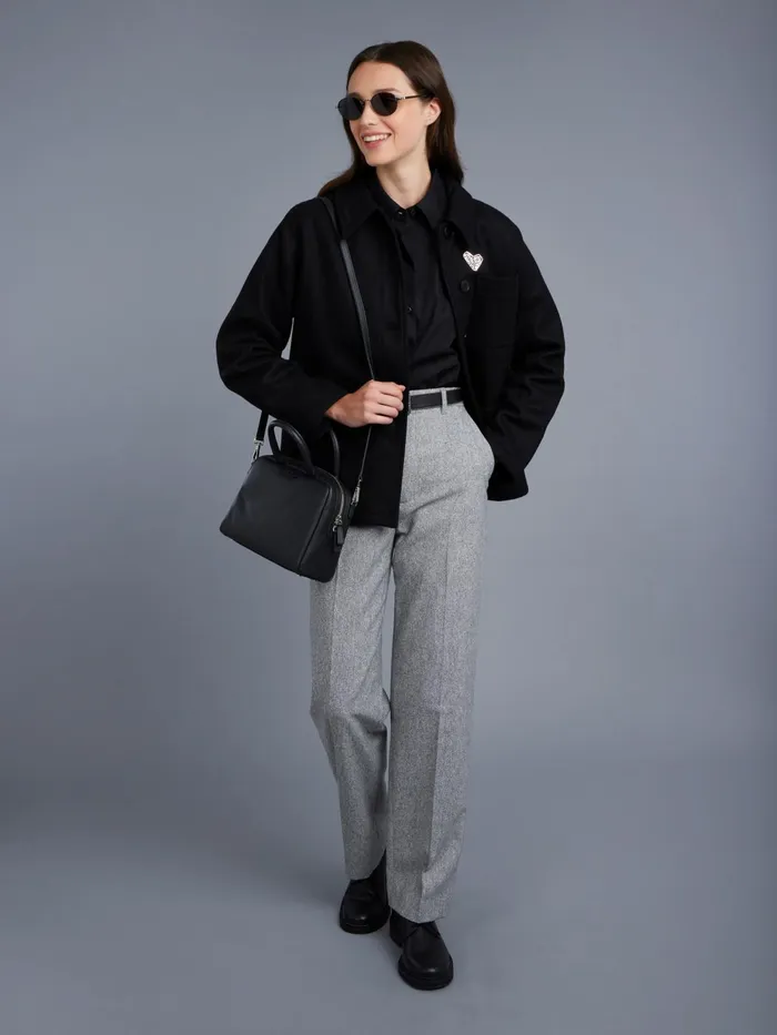 Women Agns B Tops and Shirts Black Cotton Jasmine Shirt