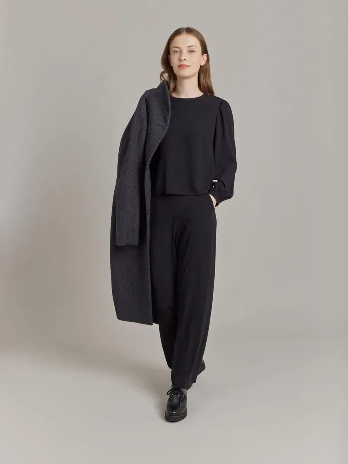 Women Agns B Tops and Shirts Black Polyester Top