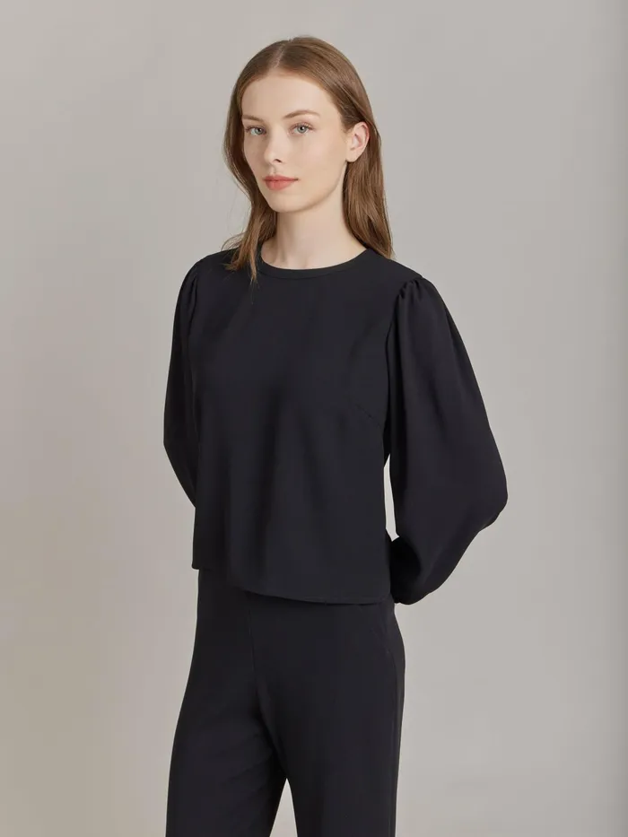 Women Agns B Tops and Shirts Black Polyester Top