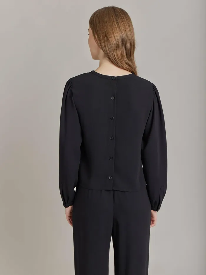 Women Agns B Tops and Shirts Black Polyester Top