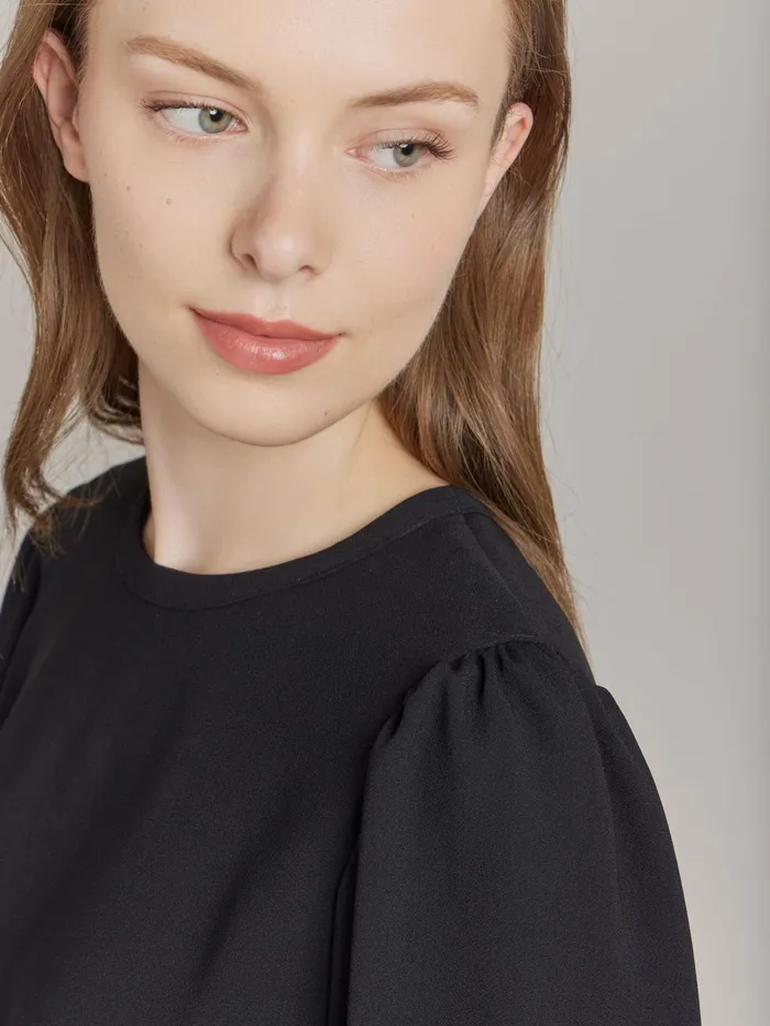 Women Agns B Tops and Shirts Black Polyester Top