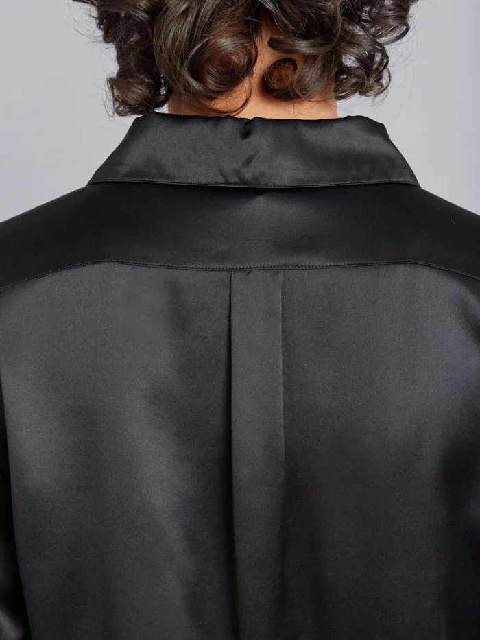 Women Agns B Tops and Shirts Black Silk Laureen Shirt