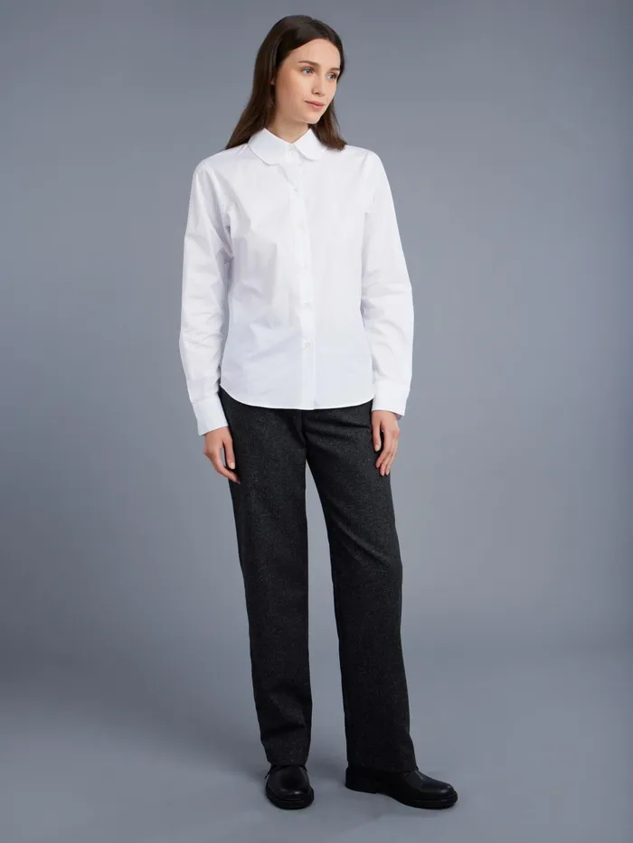 Women Agns B Tops and Shirts White Cotton Gabrielle Shirt