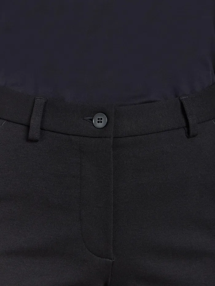Women Agns B Trousers and Jeans Black Milano Viscose Polisson Trousers