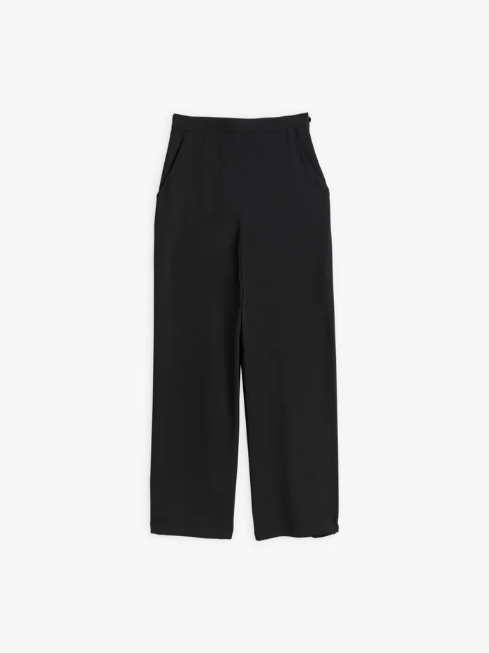 Women Agns B Trousers and Jeans Black Neola Straight Trousers Polyester