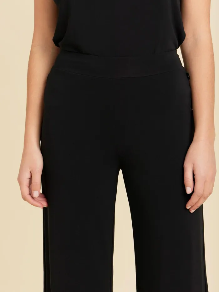 Women Agns B Trousers and Jeans Black Viscose Blend Elegant Trouser