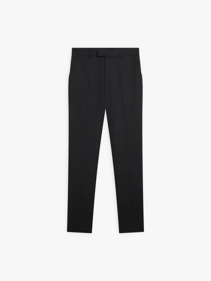 Women Agns B Trousers and Jeans Black Woolblend Highwaisted Fergie Trousers