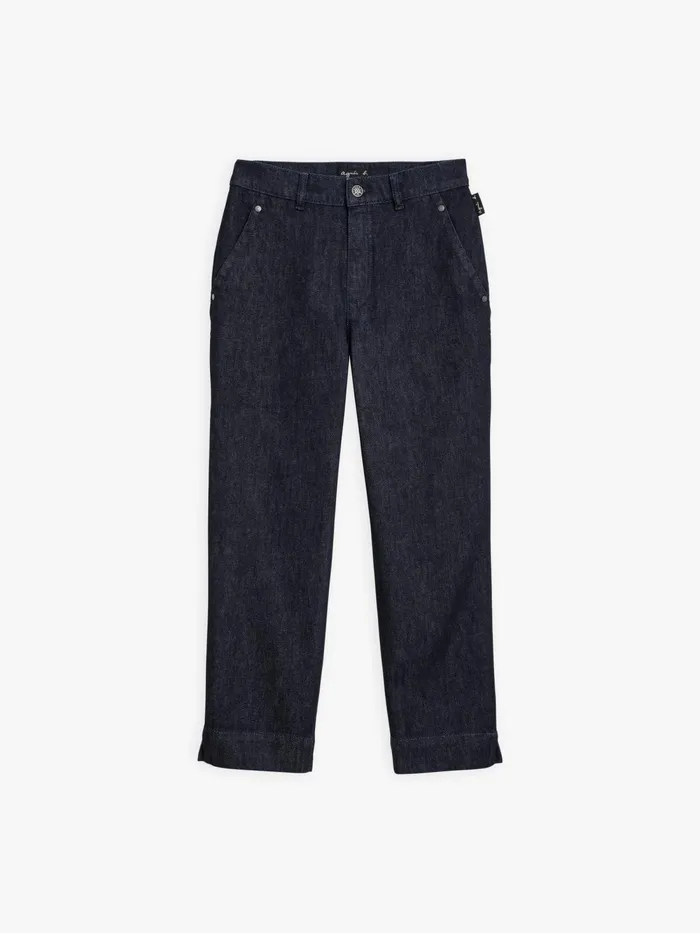 Women Agns B Trousers and Jeans Dark Blue Marilyn Capri Jeans