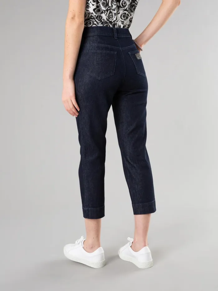 Women Agns B Trousers and Jeans Dark Blue Marilyn Capri Jeans
