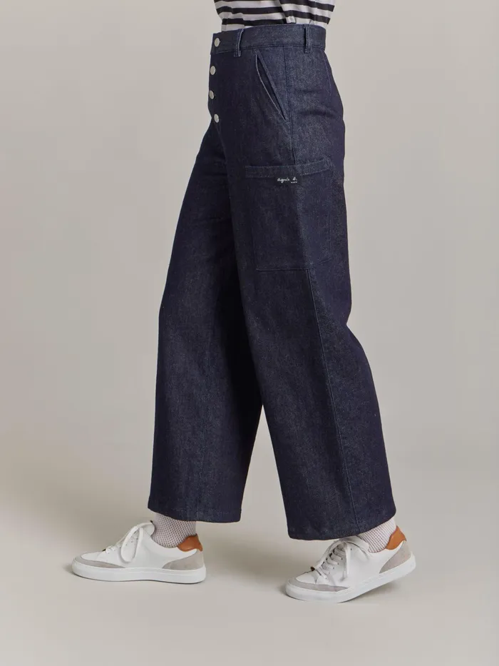 Women Agns B Trousers and Jeans Denim Cotton Trousers