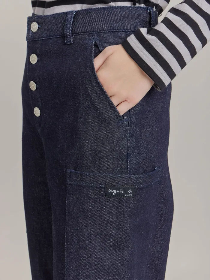 Women Agns B Trousers and Jeans Denim Cotton Trousers