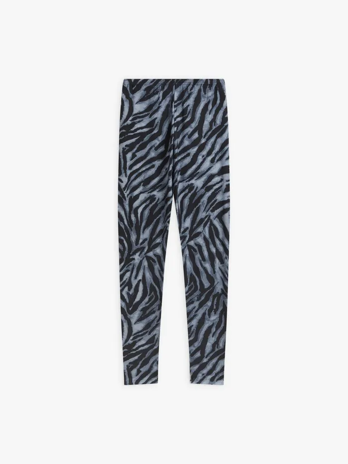 Women Agns B Trousers and Jeans Grey Jersey Zebra Print Jericho Trousers