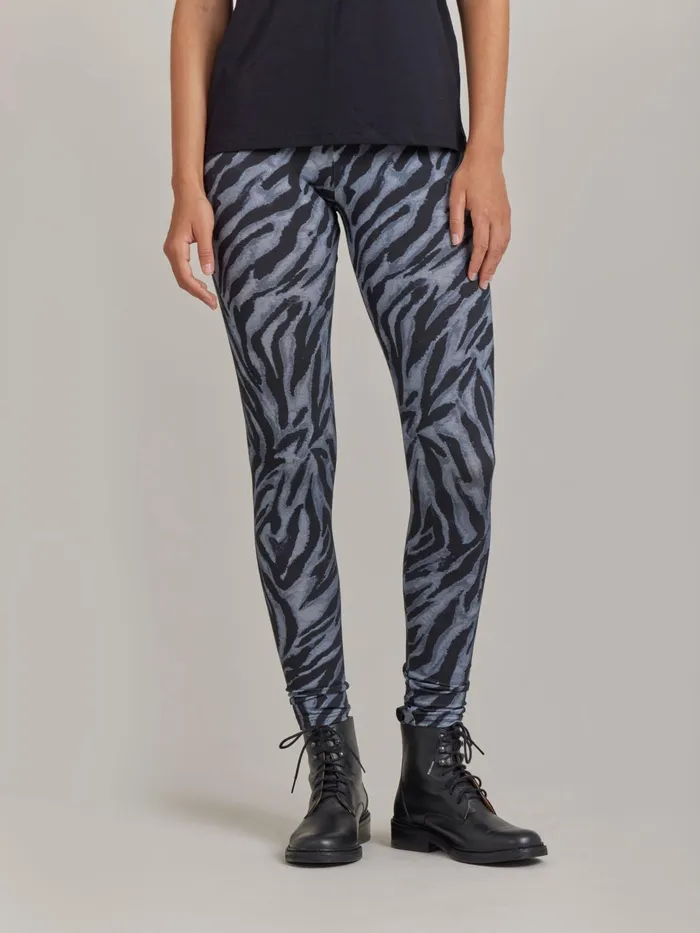 Women Agns B Trousers and Jeans Grey Jersey Zebra Print Jericho Trousers