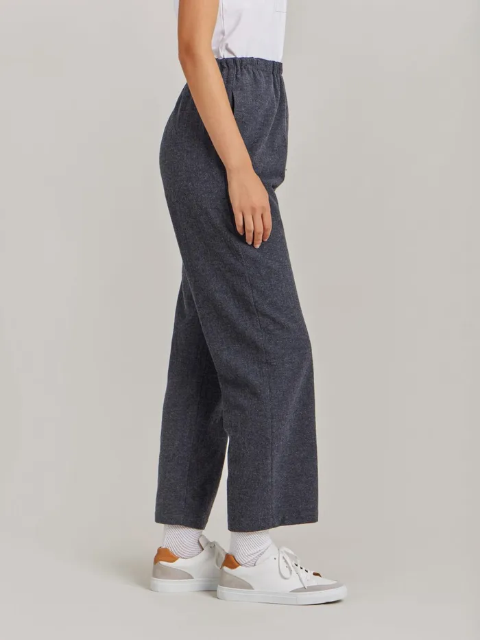 Women Agns B Trousers and Jeans Grey Wool Crpe Vietnam Trousers