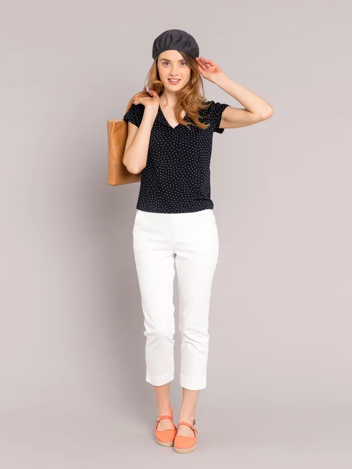 Women Agns B Trousers and Jeans White 78length Marilyn Jeans