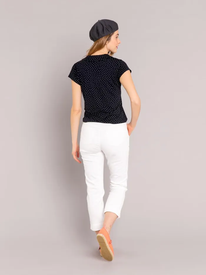 Women Agns B Trousers and Jeans White 78length Marilyn Jeans
