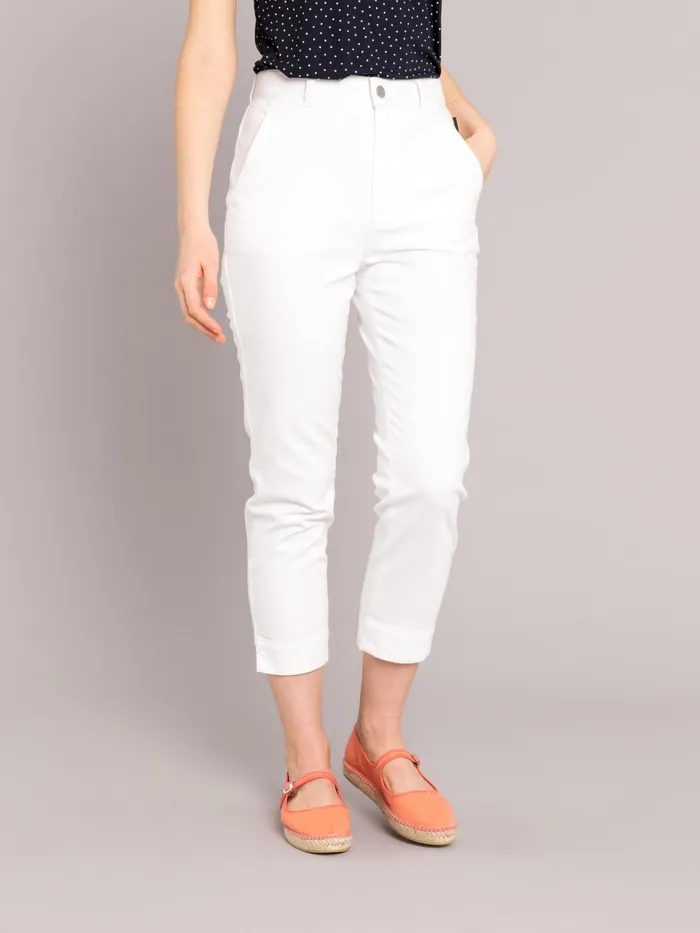 Women Agns B Trousers and Jeans White 78length Marilyn Jeans