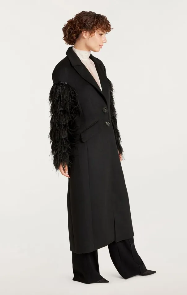 Women Ali Coat Black Cinq Sept Outerwear