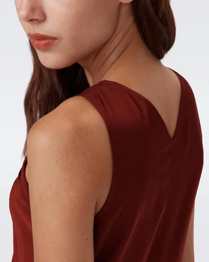 Women Alia Dress Chestnut DVF Dresses