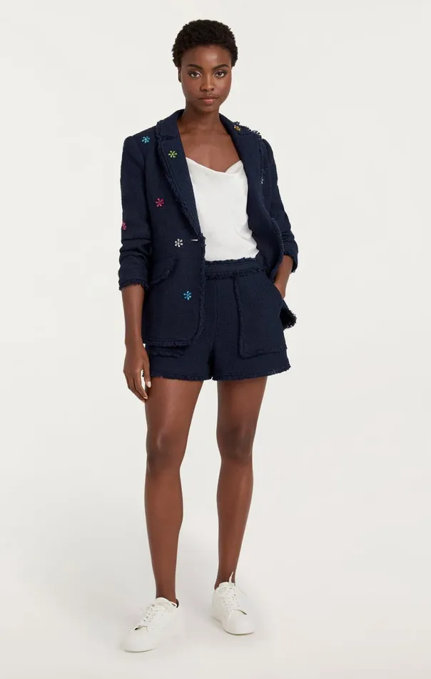 Women Allen Short Navy Cinq Sept Shorts