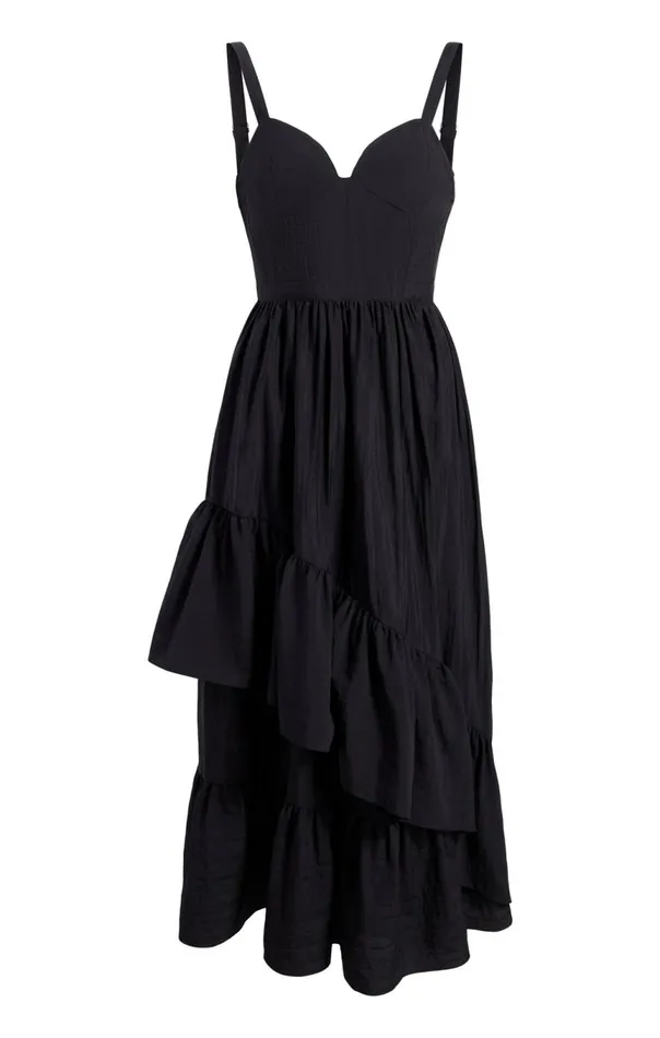 Women Amy Dress Black Cinq Sept Midi