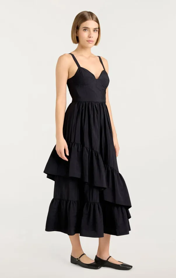 Women Amy Dress Black Cinq Sept Midi