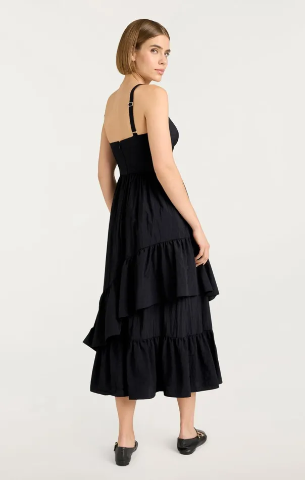 Women Amy Dress Black Cinq Sept Midi