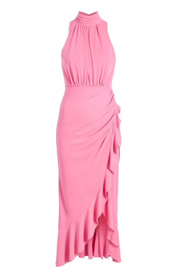 Women Antonia Dress Flamingo Cinq Sept Midi